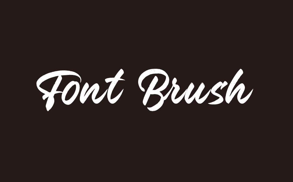 Font Brush font big