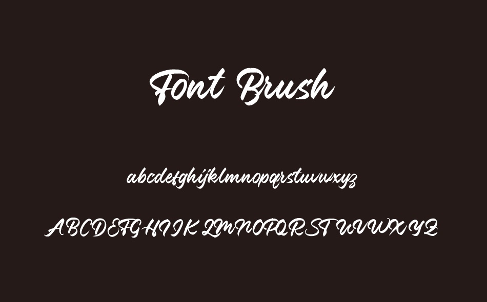 Font Brush font