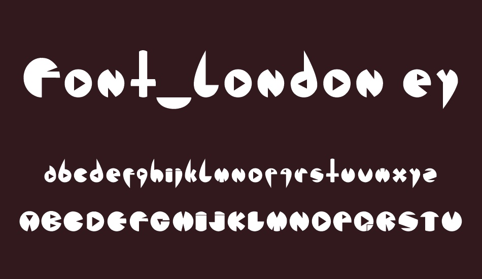 Font_london eyes font