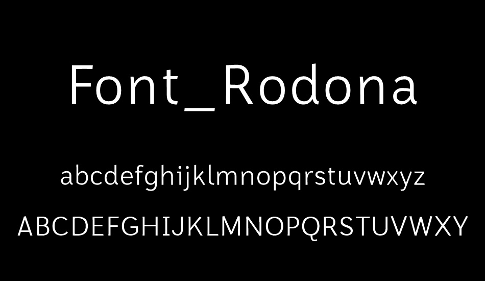 Font_Rodona font