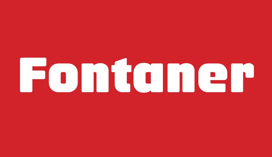 Fontanero font big