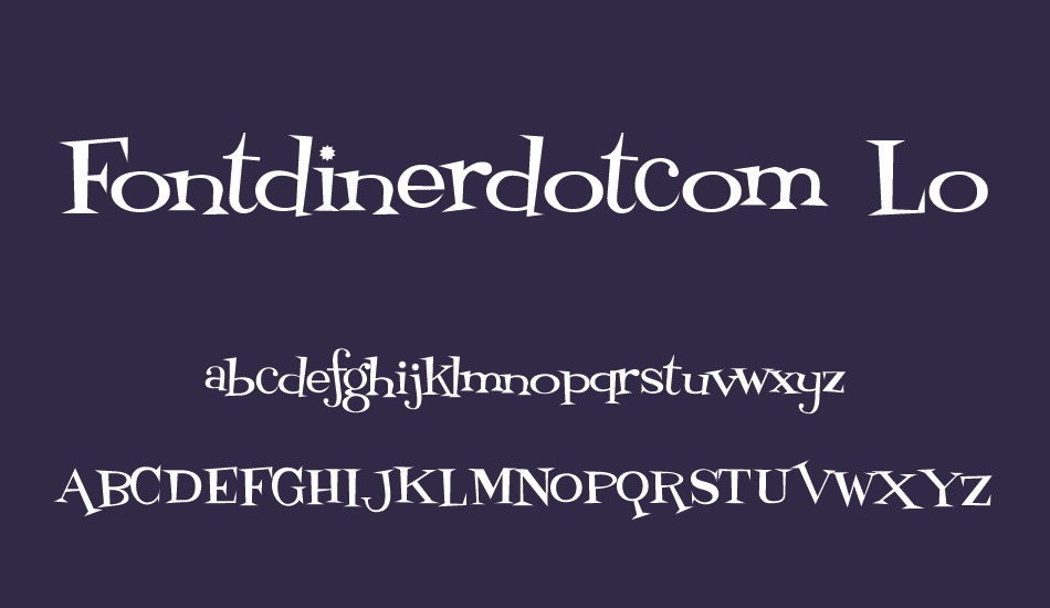 Fontdinerdotcom Loungy font