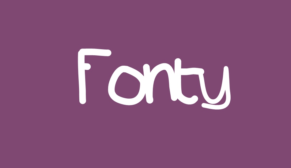 Fonty font big