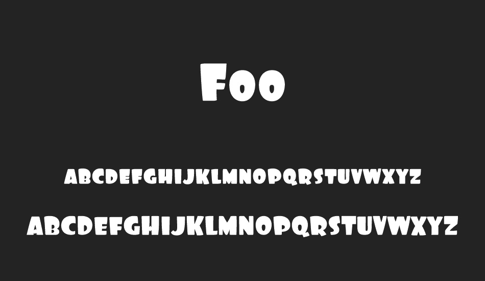Foo font
