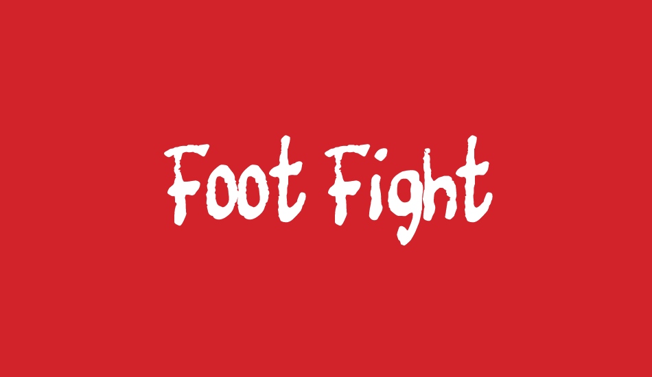 Foot Fight font big