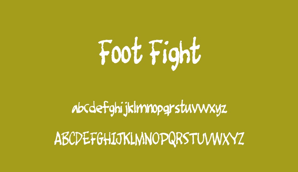 Foot Fight font
