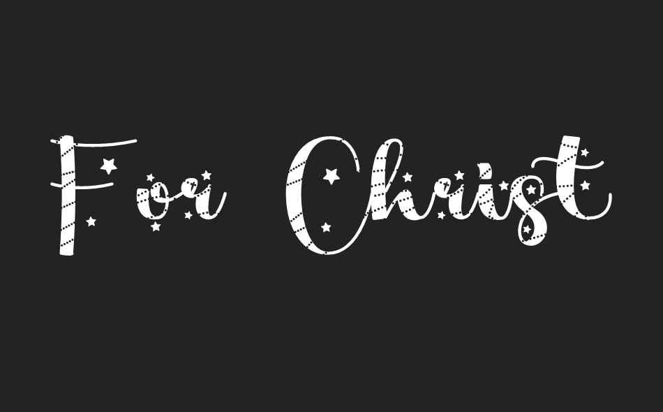 For Christmas font big