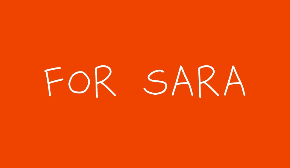 for sara font big