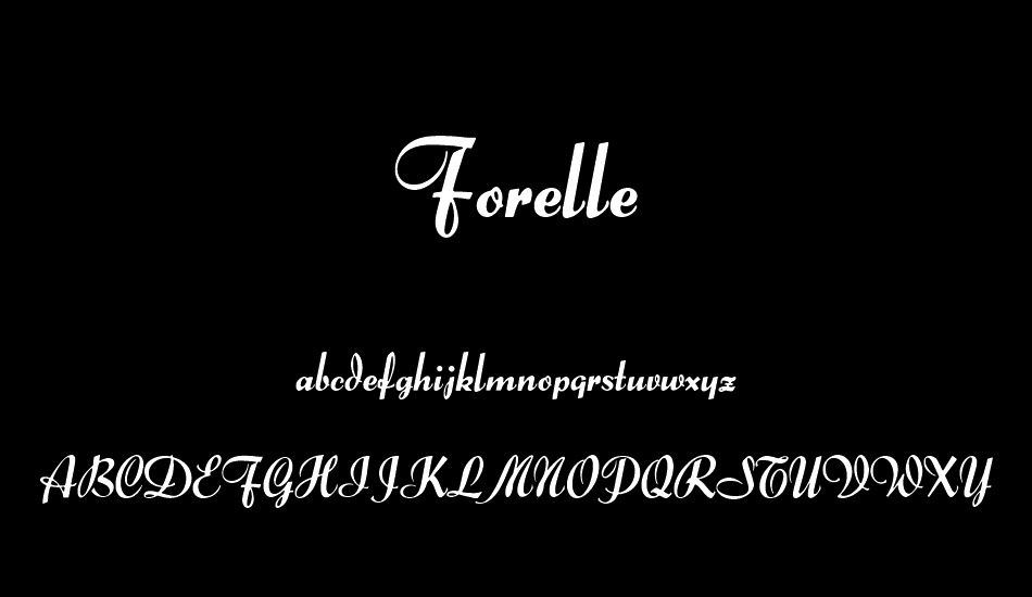 Forelle font