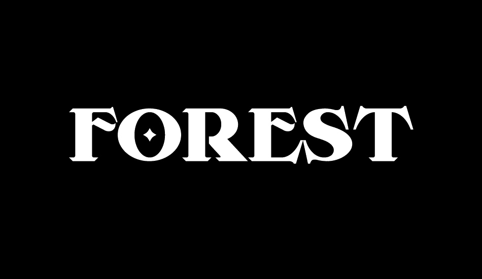 Forest Regular font big