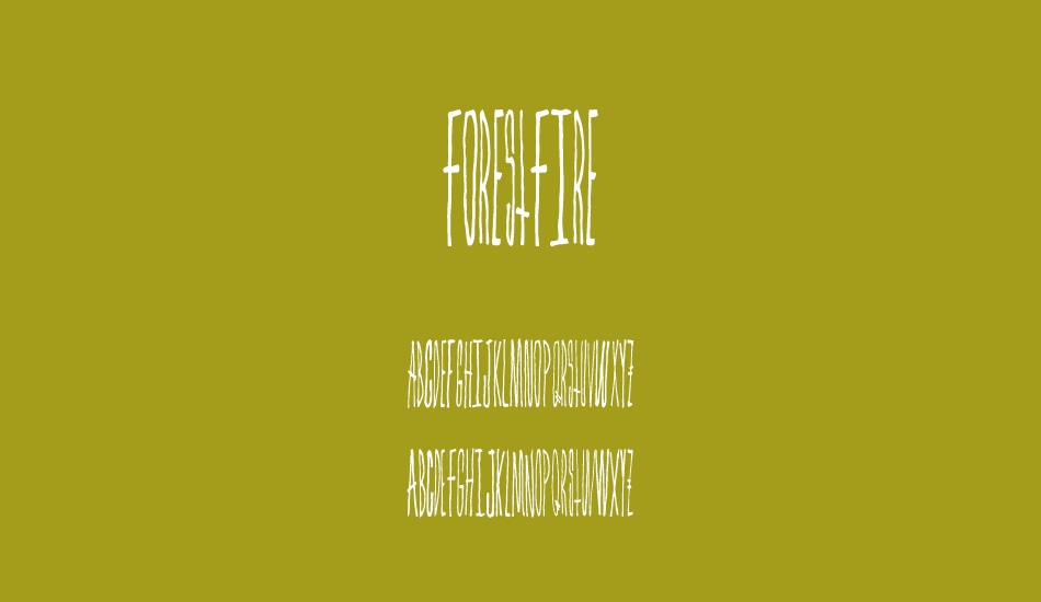 ForestFire font