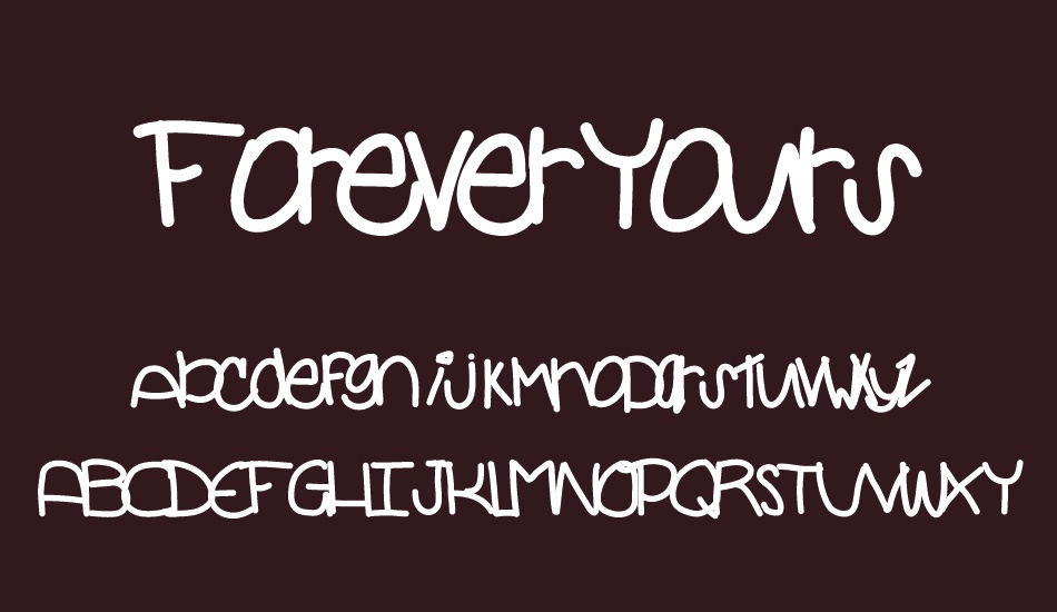 ForeverYours font