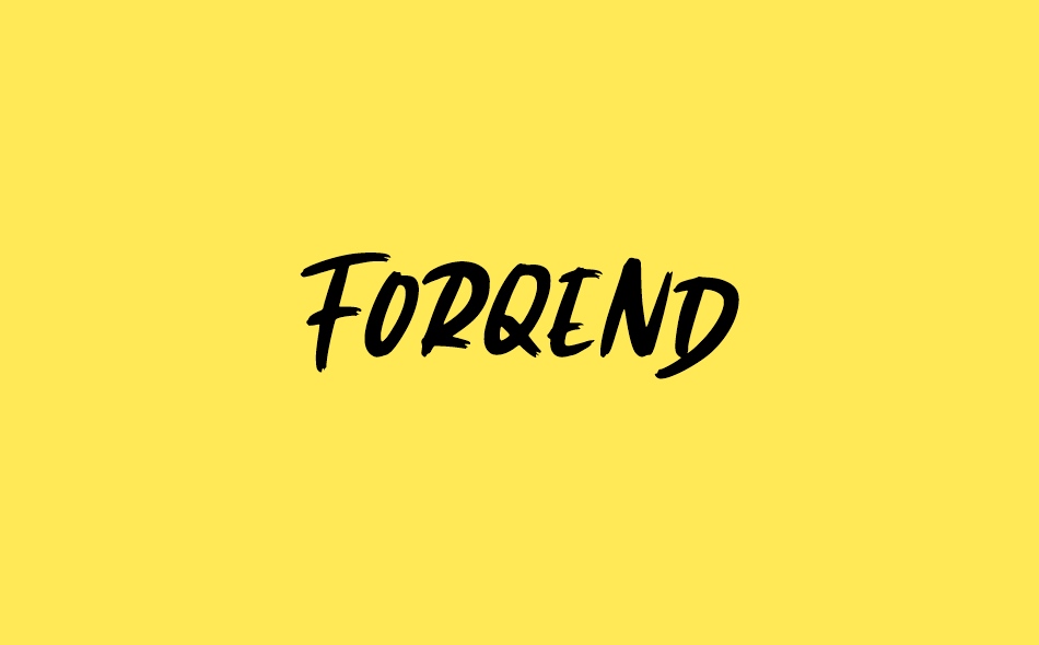 Forqend font big