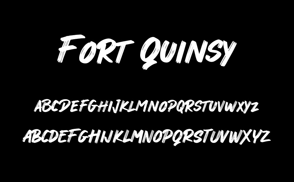 Fort Quinsy font