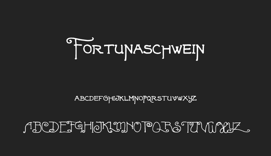 Fortunaschwein font
