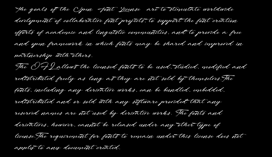 Fortunates December font 1