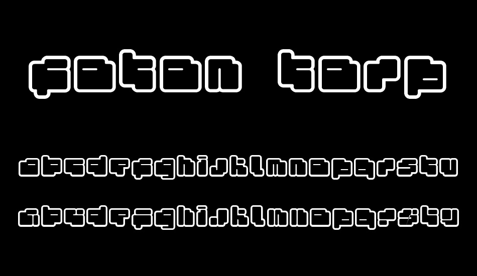 foton torpedo font