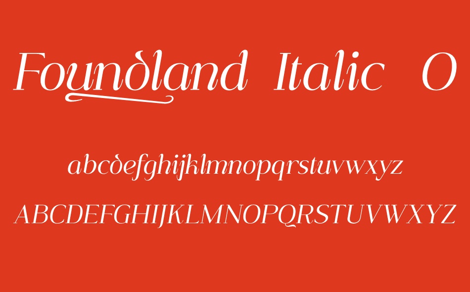 Foundland font