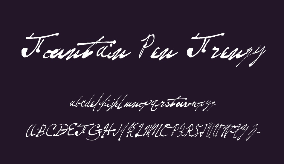 Fountain Pen Frenzy font