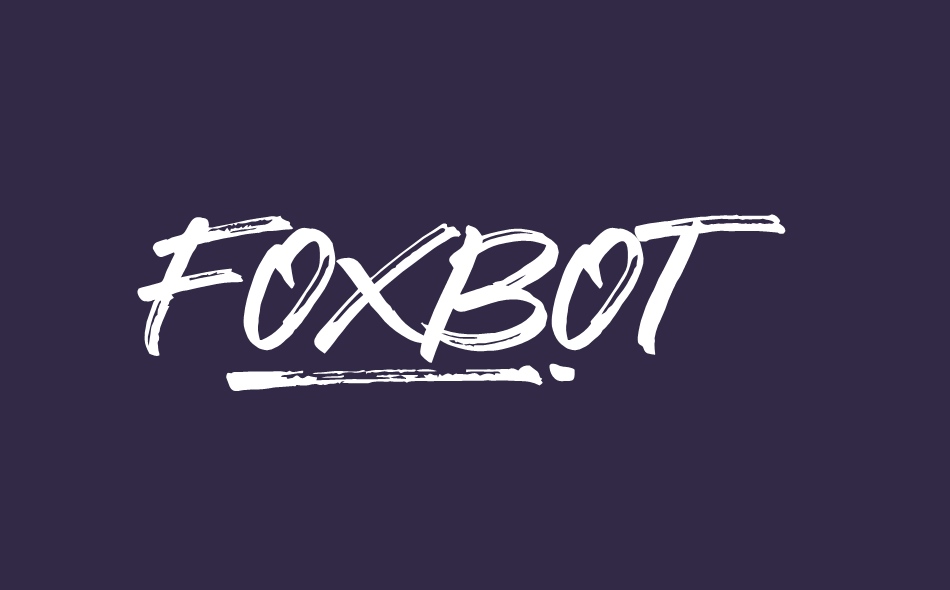 Foxbot font big