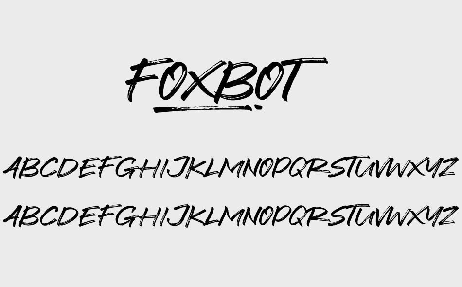 Foxbot font