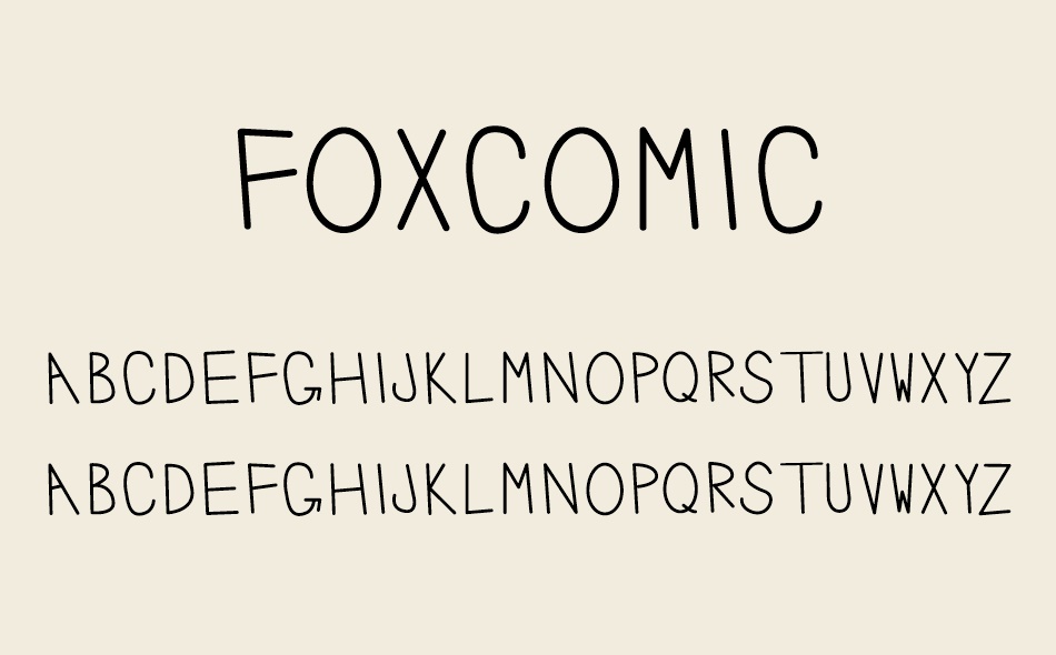 Foxcomic font