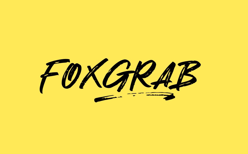 Foxgrab font big