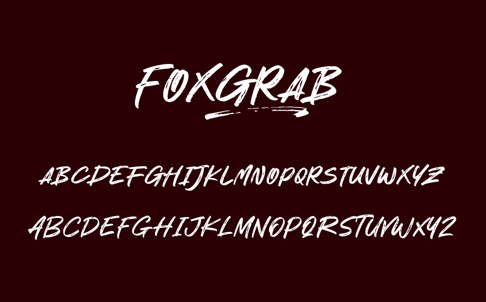 Foxgrab font