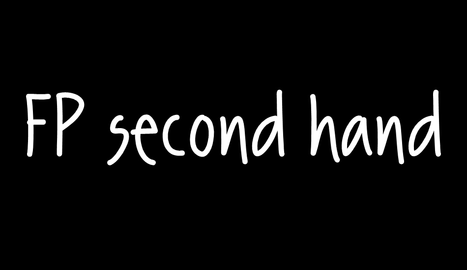 FP second hand font big