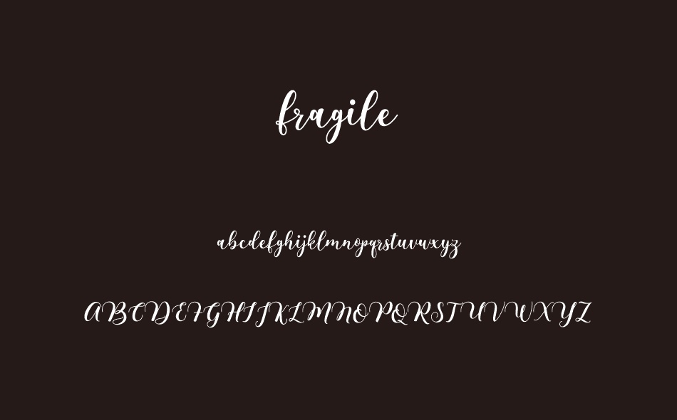 Fragile font
