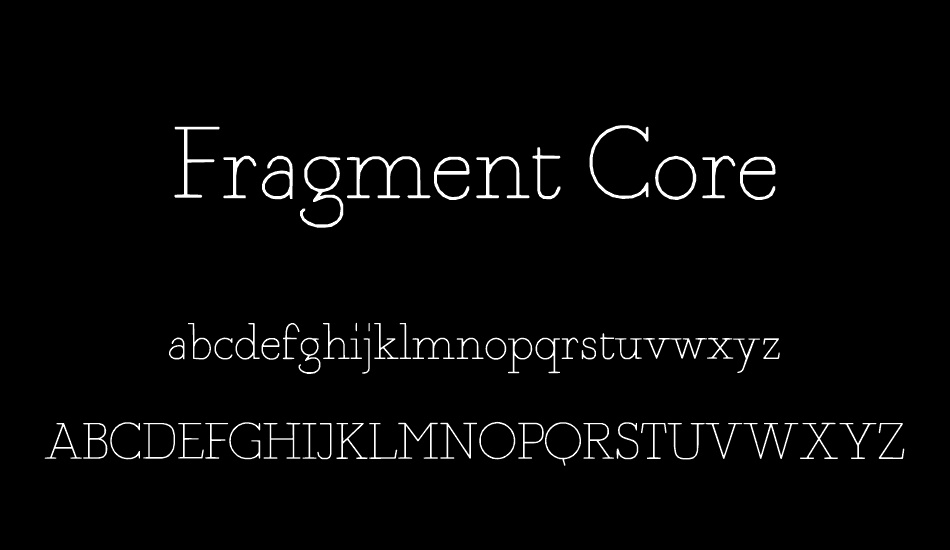 Fragment Core font