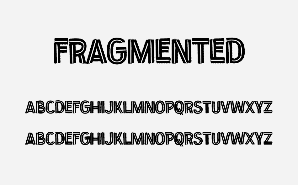 Fragmented font