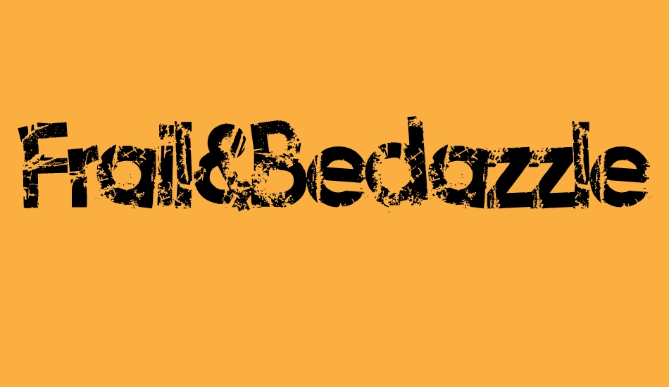 frail&bedazzled font big