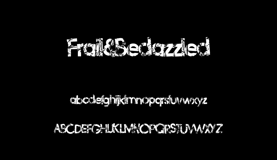 frail&bedazzled font