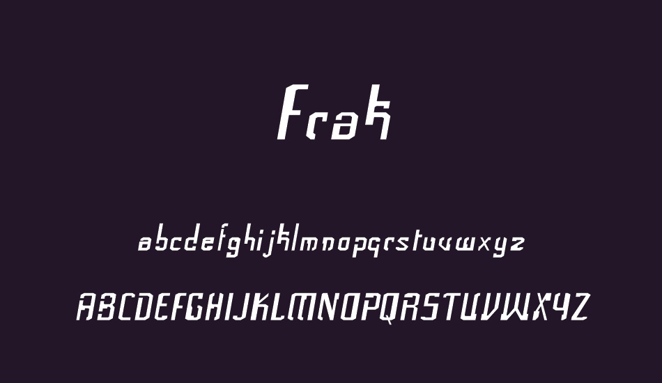 Frak font