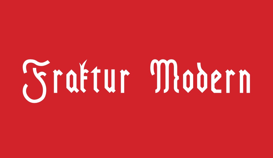 Fraktur Modern font big