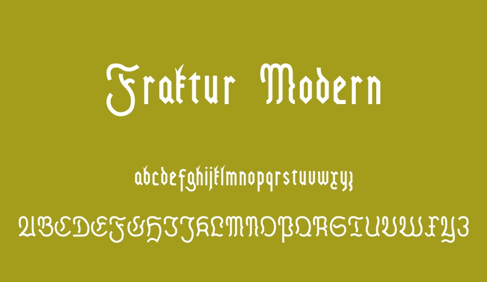 Fraktur Modern font