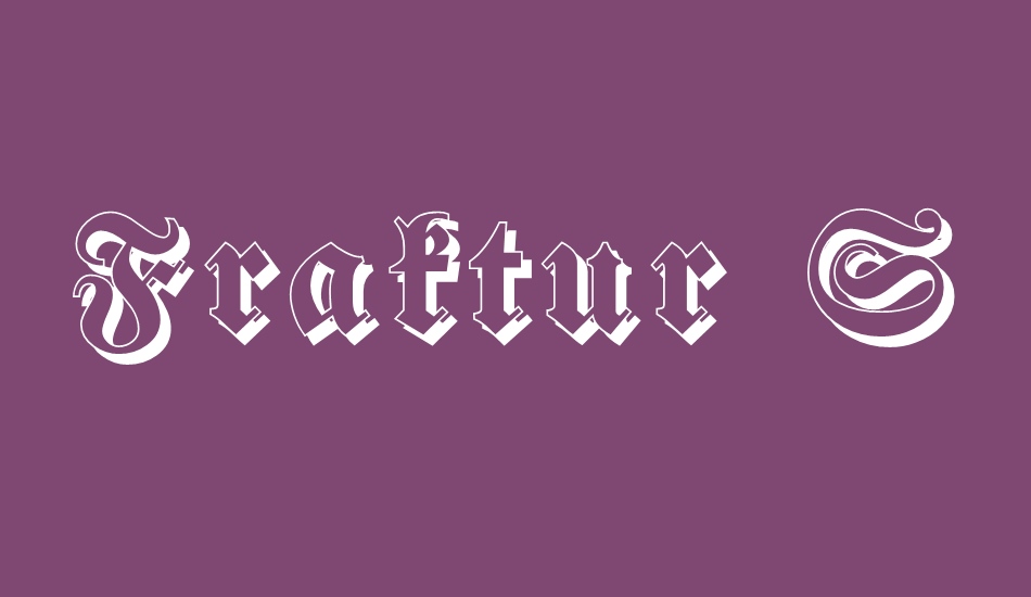 Fraktur Shadowed font big