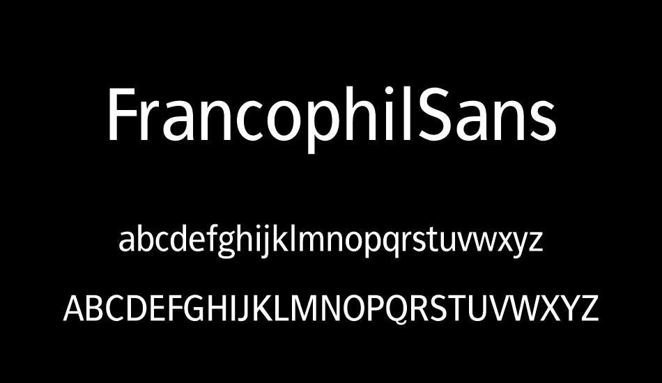 FrancophilSans font