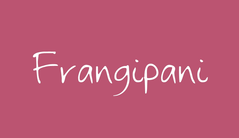 Frangipani Rose font big