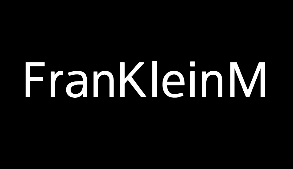 FranKleinMedium font big