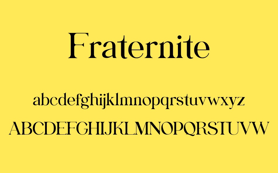 Fraternite font