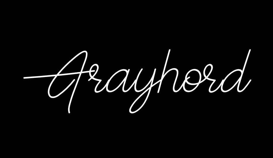 Frayhord Personal Use font big