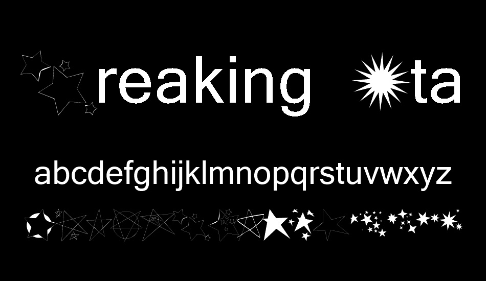 Freaking Stars font