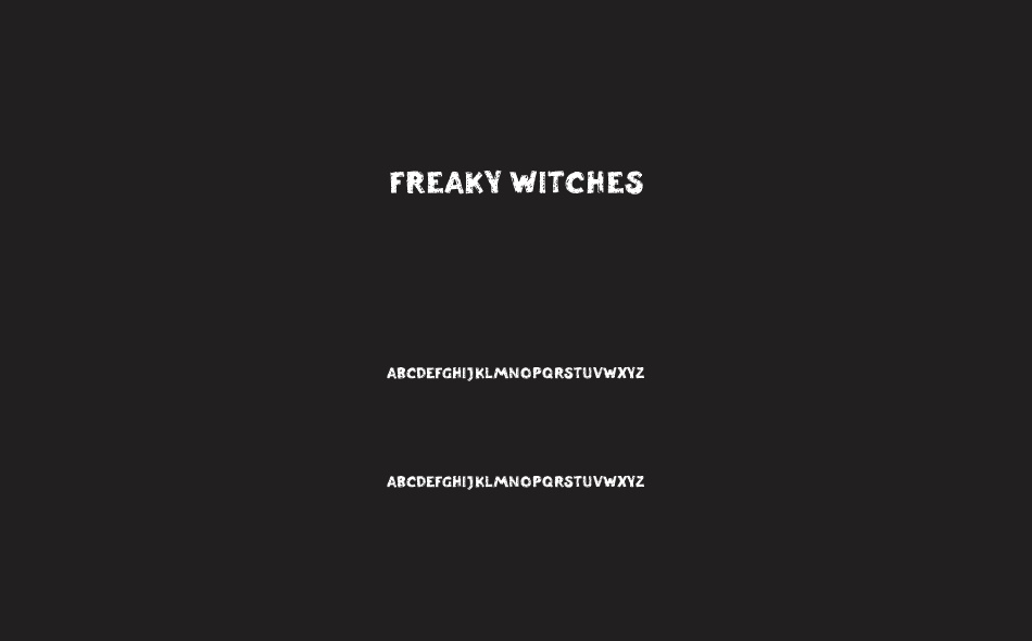 Freaky Witches font