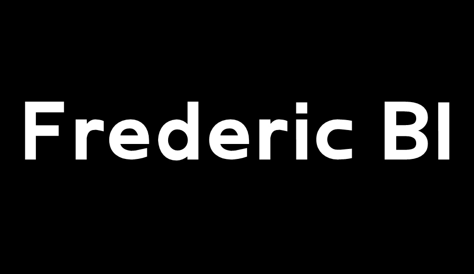 Frederic Black font big