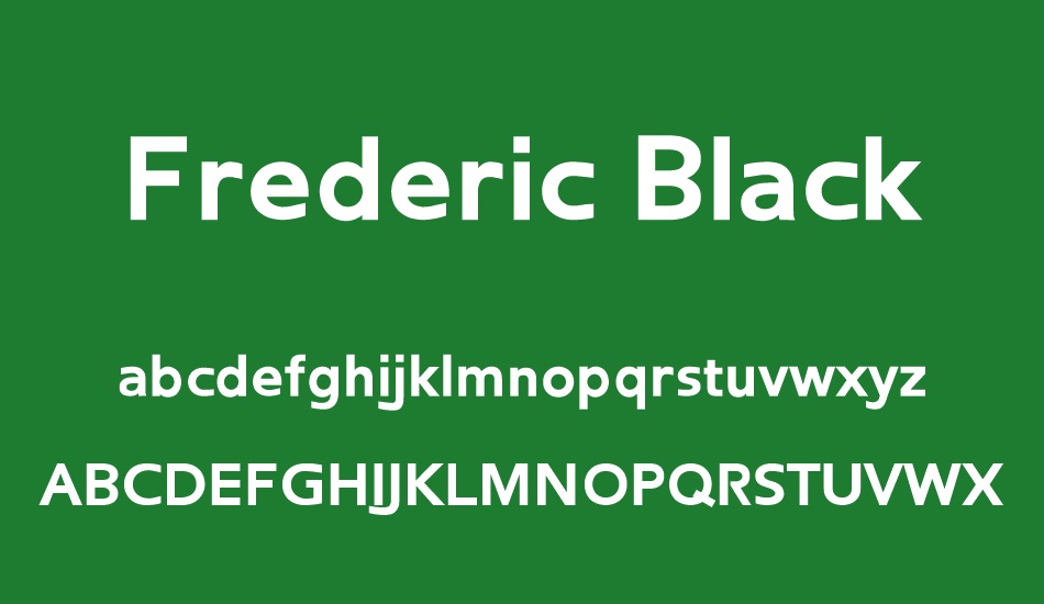 Frederic Black font