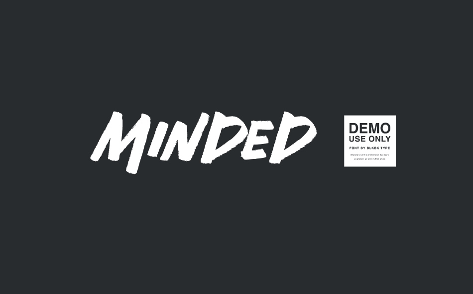 Free Minded font big