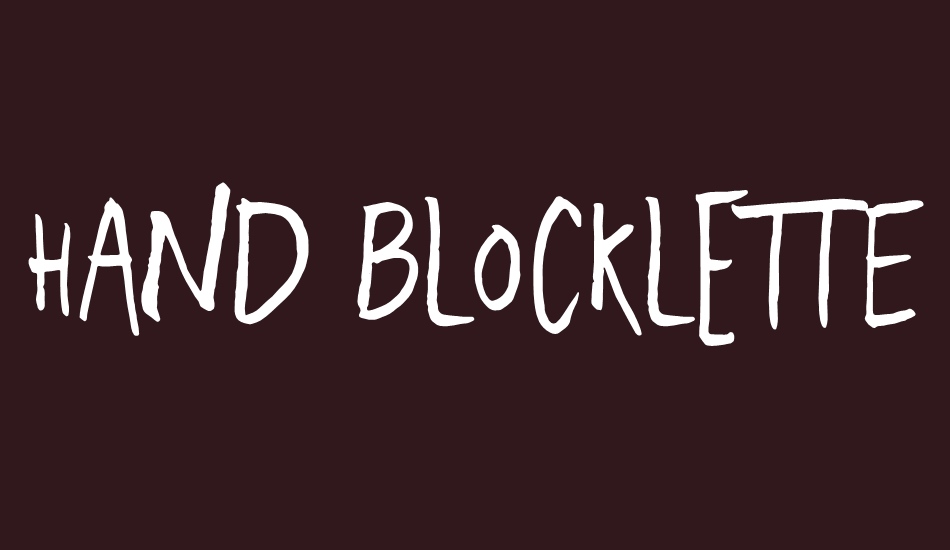 freehand-blockletter font big