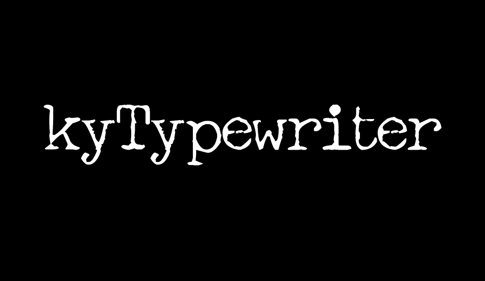 FreekyTypewriter font big